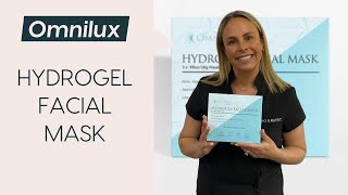 Omnilux Hydrogel Facial Mask Your Omnlilux Device BFF [upl. by Klinges831]