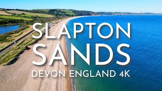 4K Slapton Sands Devon England  Cinematic Drone Video  DJI Mini 3 Pro [upl. by Kasper]