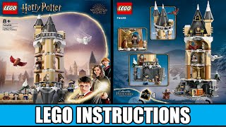 LEGO Instructions  Harry Potter  76430  Hogwarts Castle Owlery [upl. by Yllen]