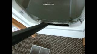 How to Clean Short Dryer Vent With Garden Blower [upl. by Salas]