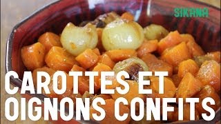 Recette facile  carottes et oignons confits [upl. by Brent]