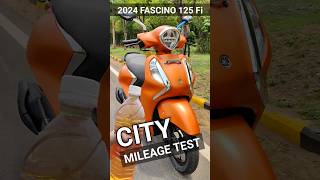 Mileage Test  2023 Fascino 125 Fi Hybrid  Fascino 125 Mileage shorts short shortvideo fascino [upl. by Eislek]