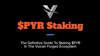 PYR Staking Tutorial Vulcan Forged Comprehensive Staking Guide PYR LAVA Elysium MetaScapes [upl. by Avelin]