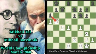 Aggressive Middle Game Attack Mikhail Tal vs Mikhail Botvinnik  1960 World Championshipquot [upl. by Yasibit902]