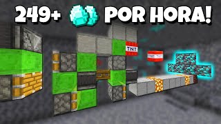 Farm de DIAMANTE FÁCIL de FAZER no Minecraft Bedrock 121 [upl. by Pigeon]