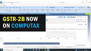 New Update अब आप GSTR2B आसानी से CompuTax पर भी Check कर सकते है।। GSTR2B Now on CompuTax II [upl. by Xonel]