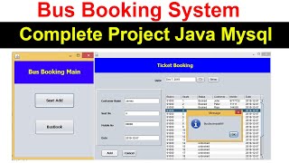 Bus Booking System Project Using Java and Mysql [upl. by Gnex352]