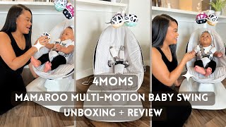 IS IT WORTH IT REVIEW  UNBOXING OF 4moms MAMAROO MULTI MOTION BABY SWING [upl. by Bucher]