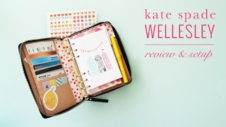 Kate Spade Wellesley Planner Review amp Setup  Setting up Day to day Planner  DESIGN IS YAY [upl. by Iras]