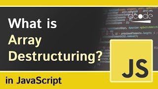 Array Destructuring in Javascript [upl. by Rizan]