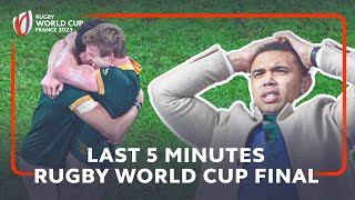 Closing moments of the Rugby World Cup 2023 final with Bryan Habanas LIVE reaction [upl. by Eniotna346]