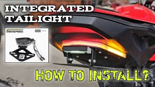 INSTALLING TAILTIDY INTEGRATED TAILIGHT BMW S1000RR 2024 TUTOTIAL INSTALLATION [upl. by Possing]