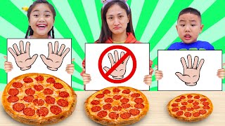 No Hands vs One Hand vs Two Hands Crazy Food Challenge for Kids [upl. by Ellenohs60]