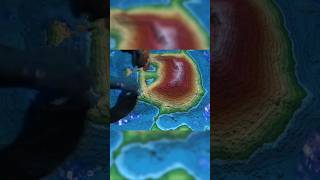 Topographic map augmented sand box sciencevideo science agumentedsandbox [upl. by Tobey]