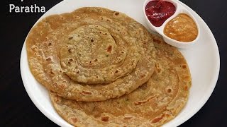 Layered paratha recipe  Lachha paratha using wheat flour [upl. by Alol]