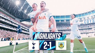 TOTTENHAM HOTSPUR 21 BURNLEY  PREMIER LEAGUE HIGHLIGHTS  VAN DE VEN SCORES THE WINNER [upl. by Akenet]