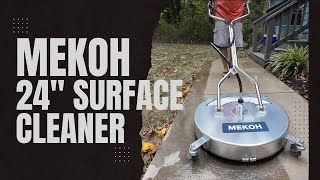 Mekoh 24 4500PSI Aluminum Pressure Washer Surface Cleaner [upl. by Ahsiled]