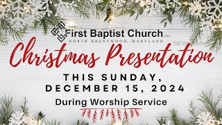 FBC North Brentwood  945 AM Full Worship Service  December 15 2024 [upl. by Alleda]