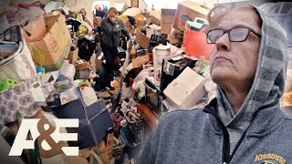 Terri Buries Past Trauma Under MASSES of Junk  Hoarders  AampE [upl. by Broida]