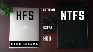 Format external HDD for mac and windows  EXFAT  Partition HDD for Time Machine High Sierra [upl. by Allis]