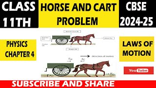 Horse and cart problem  class 11 physics CBSE laws of motion [upl. by Zacarias]