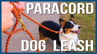 Paracord Dog Leash Tutorial—with Slip Collar [upl. by Ennaerb836]