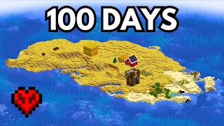 I spent 100 Days on an Island in Minecraft Hardcore [upl. by Anesuza]