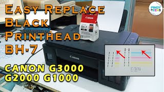 EASY Replace Black Printhead BH7 Canon G3000 G2000 G1000  PinoyTechs Tagalog [upl. by Bethanne668]