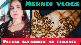 Floral designer Mehndi  Heenaviralmehndi mehndi hinaa astvlogsvlog [upl. by Haisi]