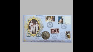 2000 HM Queen Elizabeth 100th Birthday £5 Pounds Coin Cover  Benham First Day Cover Signed UK [upl. by Nylloh683]