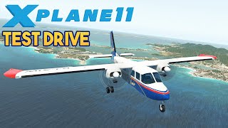 Flight Simulator  XPlane 11  TorqueSim BN2 Islander Test Drive [upl. by Elynad]