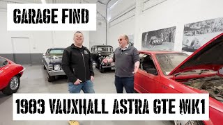 What A Find 1983 Vauxhall Astra GTE MK1  Garage Stored For 25 Years barnfind retrocar [upl. by Rubi]