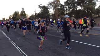 2018California International Marathon CIM start in Folsom [upl. by Florri]