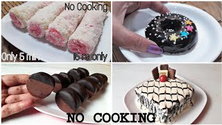 5 Minutes Fireless Recipes For Competition Chocolate Treat Bread Dessert Oreo Bread Cake Donut [upl. by Atat]