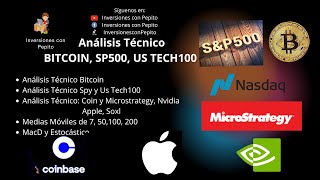 Análisis Técnico Sp500 UsTech100 Bitcoin y Acciones [upl. by Robson]