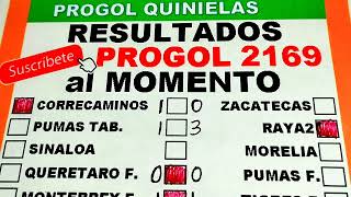 Progol 2169 Resultados al Momento DOMINGO 26  Progol 2169 DOMINGO 26  progol2169  progol2170 [upl. by Oinotla]