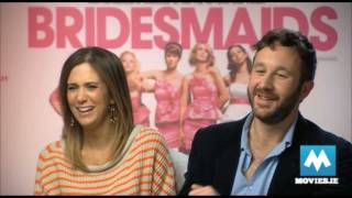 KRISTEN WIIG amp CHRIS ODOWD talk Bridesmaids amp Friends With Kids [upl. by Yalonda112]