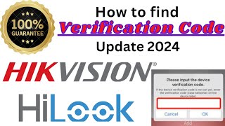 How to find Verification Code for HikvisionDVR  Hikvision encryption code How to find DVR QR Code [upl. by Ynneg]