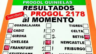 Progol 2178 Resultados al Momento DOMINGO 28  Progol 2178 Resultados  progol2178  progol2179 [upl. by Aiuqcaj]