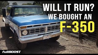 BACKYARD MECHANICS  Will it run after sitting for years Ford F350  Project Build EP 1 [upl. by Leipzig]