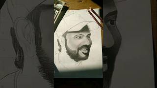 Rohit sharma Drawingrohitsharma drawing tutorial art shorts SanjuArts7 [upl. by Lzeil897]