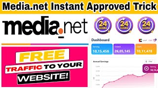 Medianet Instant Approval Trick High Cpm Ad Network For Blogger Google Adsense Alternative [upl. by Naniac]