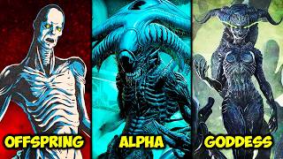 All 31 Xenomorphs in The Entire Alien Story Explained Offspring Queen Goddess [upl. by Patric]