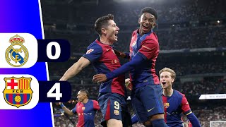 ¡GOLEADA BLAUGRANA EN EL CLÁSICO REAL MADRID 0 BARCELONA 4 ⚽ JORNADA 11 LIGA ESPAÑA  REY DEPORTIVO [upl. by Werdnaed]