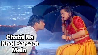 Chatri Na Khol Barsaat Mein  Lyrical  Gopi Kishan  Kumar Sanu Poornima  90s Hit Hindi Song [upl. by Ahselaf548]