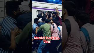 mumbai local train virar local video viralvideo 🚉🚉 [upl. by Ylirama]