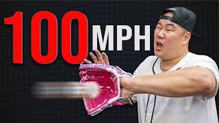 I Tried Catching 100 MPH With Cheap Gloves [upl. by Aztilem]