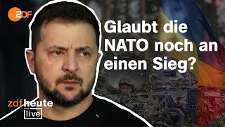 NATOHilfen für Ukraine Was ist die Strategie des Westens  ZDFheute live [upl. by Worthington596]