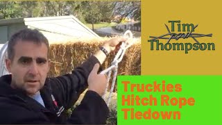 How to Tie the Truckies Truckers Hitch 3 Different Ways Hitches to Secure Your Load with Rope [upl. by Melva420]