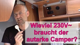 Wieviel 230V braucht der autarke Camper  Dometic Wechselrichter im Test [upl. by Laflam]